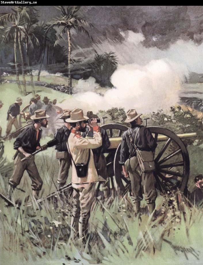 unknow artist Field Artillery in Action